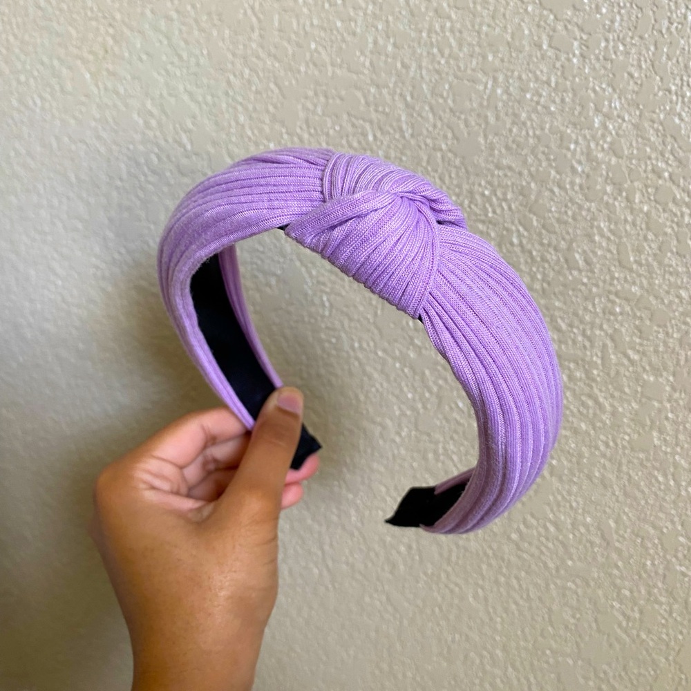 Lavender/lilac tie detail head band hair accessory